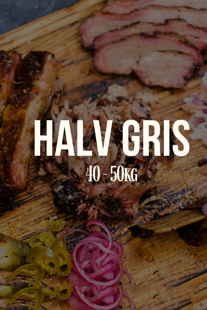 Rocklunda gårdsgris HALV gris 40 - 50kg